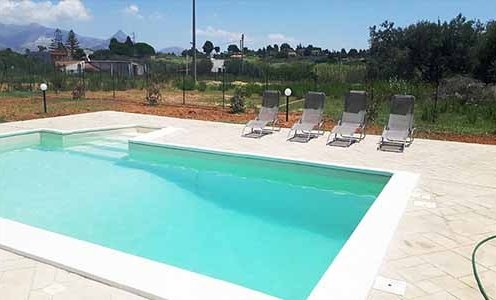 Balestrate villa con piscina & Appartamento in paese